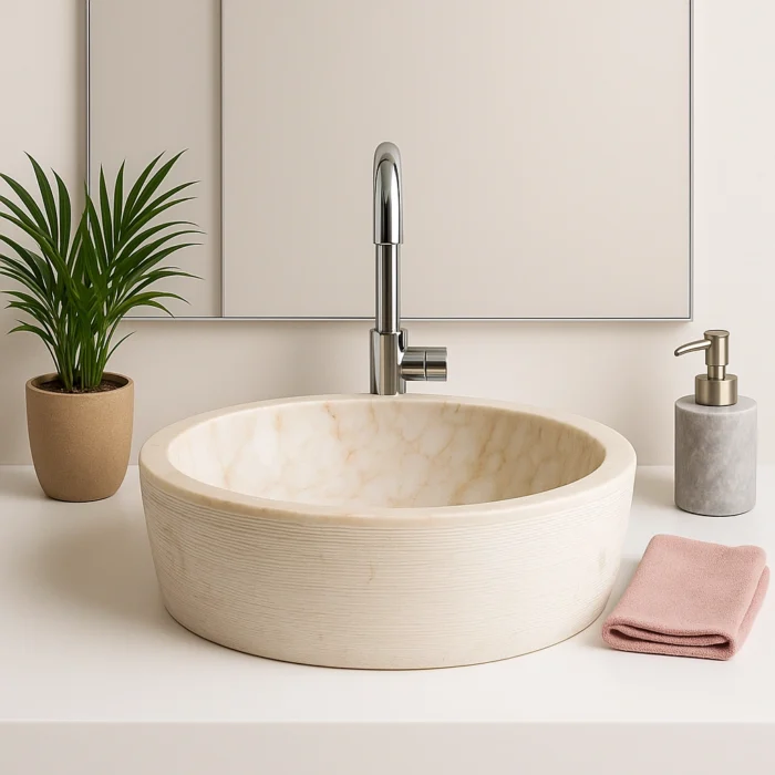 Lina Doğal Mermer Lavabo