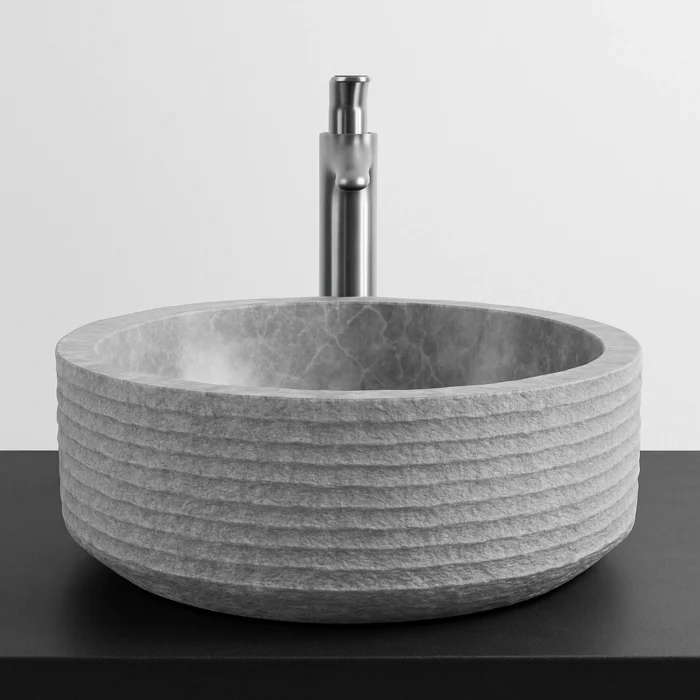 Gravia Gri Mermer Lavabo