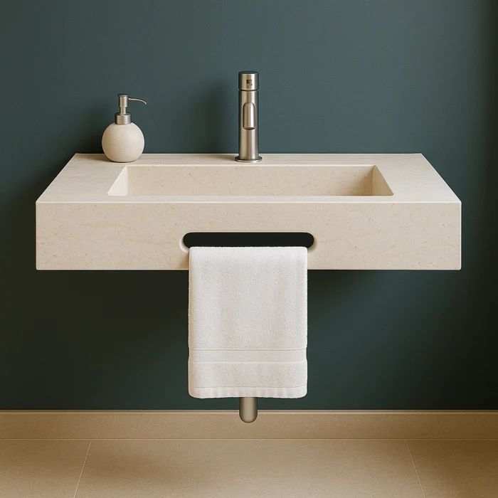 Havluluk Slotlu Banyo Lavabosu